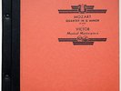 Mozart Quartet in G Minor (K-478)-Victor Musical Masterpiece/Artur Schnabel