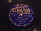 1937 Sloke and Ike 78' Say Pretty Mama/Slocum Blues 7375A 7375B Decca - RARE
