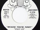 FUNKA FIZE Because You're Funky / No Words 45 on Royce Rare Funk