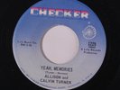 ALLISON & CALVIN TURNER: Yeah, Memories / Shake What Your Mamma Gave You 45 (sm