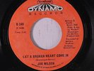 JOE WILSON: Let A Broken Heart Come In 45 rare Soul