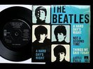 THE BEATLES A Hard Days Night EP 45/PS 1st Press Danish Parlophone GEOS 222 EX