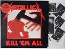 METALLICA   Kill 'Em All   MINT DJ PROMO Elektra LP lyric sleeve + press insert