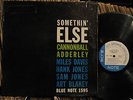 Jazz *Cannonball Adderley* LP...Somethin' Else... on Blue Note #1595... VG