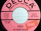 TREBLE CHORDS 45 Teresa / My Little Girl VG++ Doo Wop PROMO Original 1959 cc1272