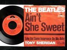 THE BEATLES Ain't She Sweet 45/PS 2nd Original German POLYDOR 52317 Rare EX+