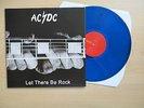 AC/DC Let There Be Rock Blue vinyl LP