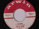 JAN & ARNIE: Gas Money / Bonnie Lou 45 (xol) Oldies