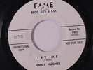 JIMMY HUGHES: Try Me / Lovely Ladies 45 (dj, sm tol, sl label wear) Soul