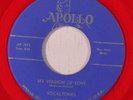 VOCALTONES: My Version Of Love 45 (repro, red wax) Vocal Groups