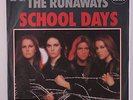 RUNAWAYS: School Days / Wasted 45 (Germany, textured cover PS) Rock & Pop