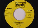 AL SAVAGE: Bridge Of Love / Sugar Wugar 45 Blues & R&B