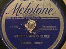 GEORGE TOREY MELOTONE 7-08-57 BLUES 78 RPM RECORD V-