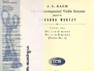 ERC001-03 (33CX1286-88) - Bach - Violin Sonatas - Johanna MARTZY - TEST PRESSING