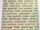 THE MODERN JAZZ QUARTET - Concorde [Vinyl LP, 1955] USA Import PRLP 7005 *EXC*
