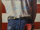 Bruce Springsteen SIGNED IN BLUE PAINT BORN IN THE USA LP ... BEAUTIFUL ITEM