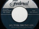 DOMINOES / JACKIE WILSON  Until the real thing comes along FEDERAL Doowop BB2572