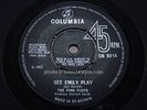 PINK FLOYD = See Emily Play = NEAR MINT = COLUMBIA 8214 PRONGED CENTRE= Psych Be