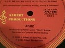 AC/DC Back in black vinyl record.