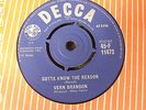 VERN BRANDON   'let me be the one - gotta know the reason'   JIMMY PAGE (DECCA)