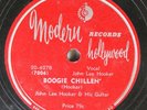 Hear Bluse Label Error 78 John Lee Hooker  - Boogie Chillen' / Same On Modern