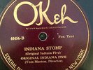 Okeh 40456  Original Indiana Five  INDIANA STOMP 1925 78rpm  E-