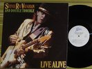 STEVIE RAY VAUGHAN AND DOUBLE TROUBLE, LIVE ALIVE 2xLP 1986 UK 1ST PR EX+/VG/VG+