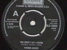 NIGHT OWL by BOBBY PARIS / YOU DIDNT SAY A WORD by YVONNE BAKER