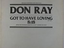 Don Ray - Got To Have Loving 12