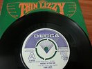 (EX+) THIN LIZZY Whisky In The Jar UK DECCA DEMO with PICTURE SLEEVE 7
