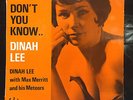 Dinah Lee with Max Merritt And His Meteors Don't You Know 7