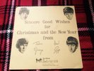 THE BEATLES -First Christmas Record- 1963 Fan Club Flexi disc /Newsletter