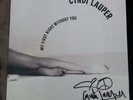Cyndi lauper ''My First Night Without You' Vinyl Lp Signed Autographed
