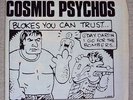 COSMIC PSYCHOS - Blokes You Can Trust 1991 PUNK SIGNED Cloth Cover Purple LP