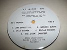 RARE PRIVATE LP FRIAR'S CLUB 1958 JACK BENNY GEORGE BURNS  MAE WEST CIGARETTE AD