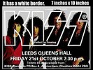 Kiss live concert at Leeds Queens Hall 21st of October 1983 A4 size poster print