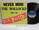 1977 UK 1ST BLANK BACK COVER THE SEX PISTOLS NEVERMIND THE BOLLOCKS VINYL LP NM