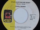70s Soul 45 PURPLE MUNDI Stop Hurting Me Baby CAT HEAR