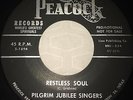 Pilgrim Jubilee Singers Black Gospel 45 PEACOCK 5-1894 I'm On The Right Road