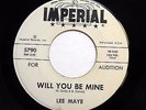 LEE MAYE & GRP 45 Will you be mine / Honey.. IMPERIAL (Promo) VG++ Doowop bb2812