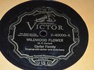 78 RPM The Carter Family Wildwood Flower Victor Scroll 40000 E