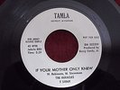 TAMLA 45. PROMO- THE MIRACLES-IF YOUR MOTHER ONLY KNEW/WAY OVER THERE/T-54069