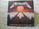 Rare Metallica Master Of Puppets White Label Promo Lp Record Album Sticker