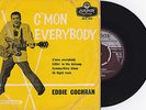 EDDIE COCHRAN C,MON EVERYBODY EP UK LONDON LABEL  YELLOW SLEEVE