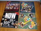 NOW THAT'S WHAT I CALL MUSIC 1,2,3 & 4 double vinyl albums Excellent condition