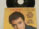 Elvis Presley 45 rpm I Need Your Love Tonight RCA 47-7506 w/PS-NM Record-NM