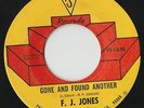 RARE ORIG NORTHERN SOUL FUNK XOVER 45 - F.J. JONES - GONE AND FOUND ANOTHER - PS