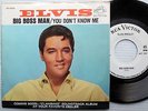 ELVIS PRESLEY Big Boss Man You Don't Know Me Pict Slve WHITE LABEL PROMO 45 e674