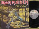 IRON MAIDEN, PIECE OF MIND, LP 1983 UK 1ST  PRESS A-1U/B-1U EX+/EX-, GATEFOLD/S