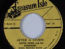Ska 45 JUSTIN HINDS & DOMINOES After a Storm TREASURE ISLE HEAR